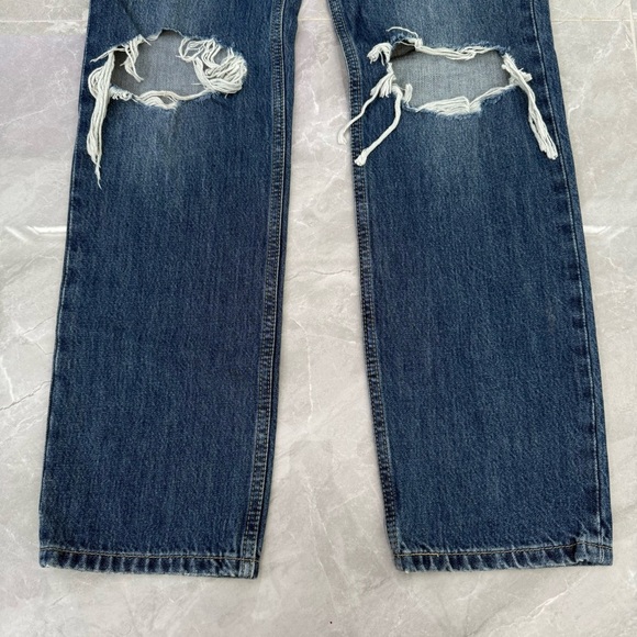 Women’s Levi’s Low Pro Straight 90s Distressed Jeans Size 25 - Picture 8 of 16